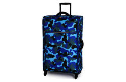 it Luggage Large Camo Suitcase - Grey/Black